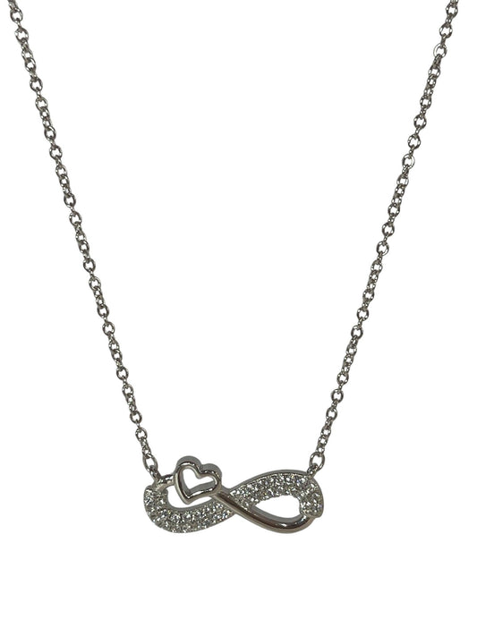 925 Silver Neckalce with infinity & love shape