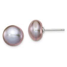 Grape wine pearl earrings - Ghanshyamdas Jewellers