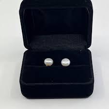 fresh water pearl earrings - Ghanshyamdas Jewellers